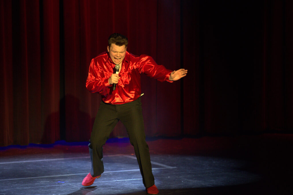 Elvis in red