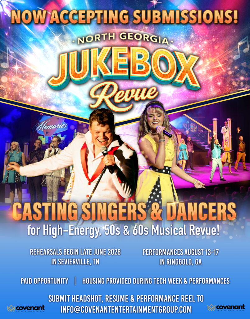 Audition graphic jukebox revue 2026